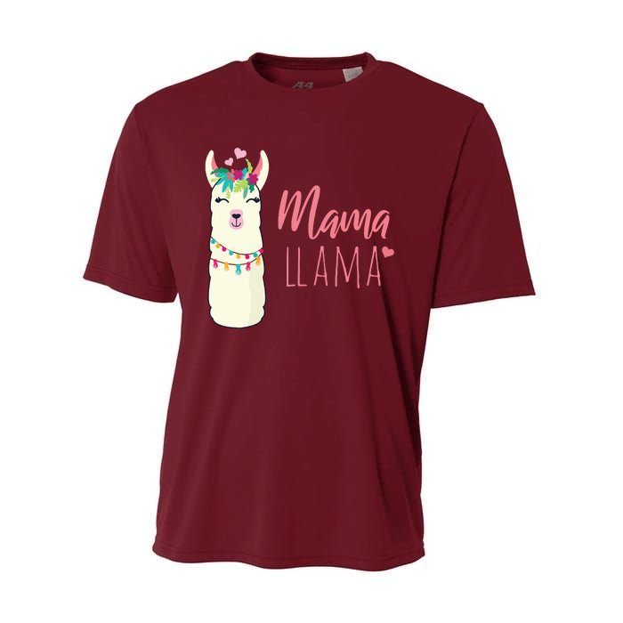 Womens Mama Llama Performance Sprint T-Shirt