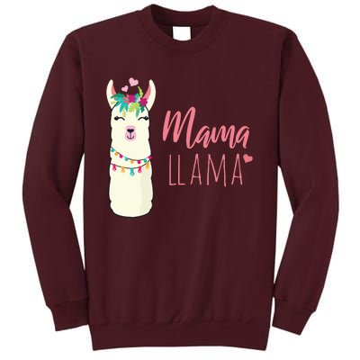 Womens Mama Llama Tall Sweatshirt