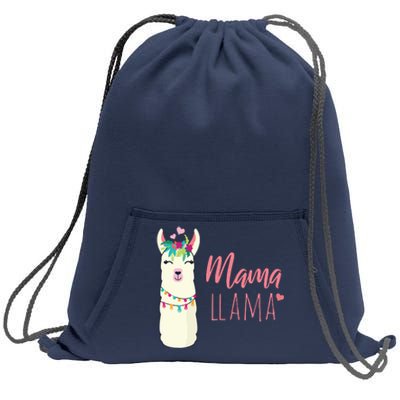 Womens Mama Llama Sweatshirt Cinch Pack Bag