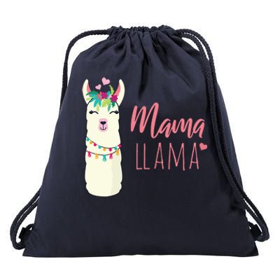 Womens Mama Llama Drawstring Bag