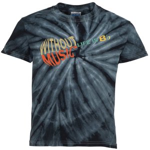 Without Music Life Would B Flat Music Guitar Kids Tie-Dye T-Shirt