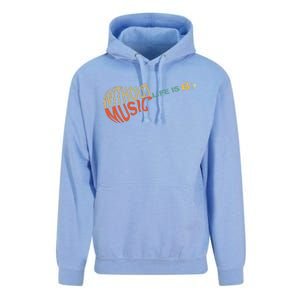 Without Music Life Would B Flat Music Guitar Unisex Surf Hoodie