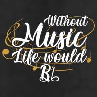 Without Music Life Would B Flat Ii Funny Music Quotes Lover Beanie