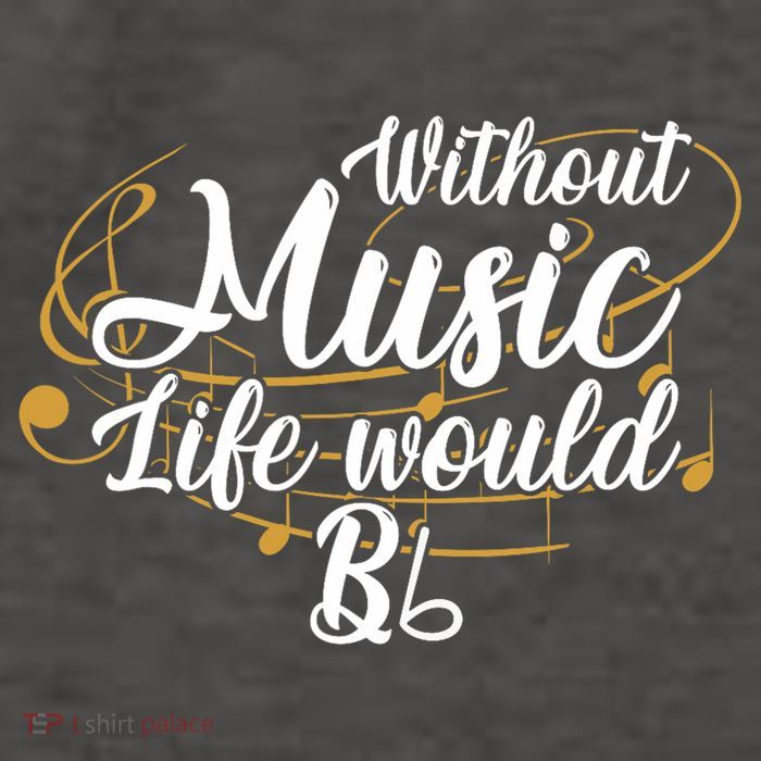 Without Music Life Would B Flat Ii Funny Music Quotes Lover Vector Backpack
