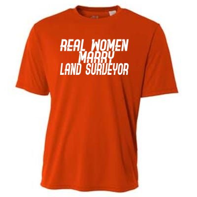 Wo Marry Land Surveyor Gift Cooling Performance Crew T-Shirt