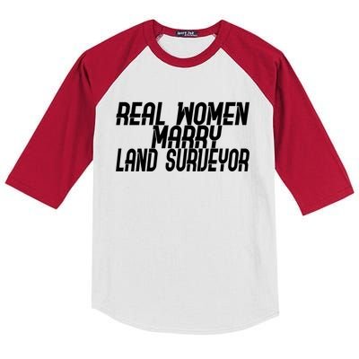 Wo Marry Land Surveyor Gift Kids Colorblock Raglan Jersey