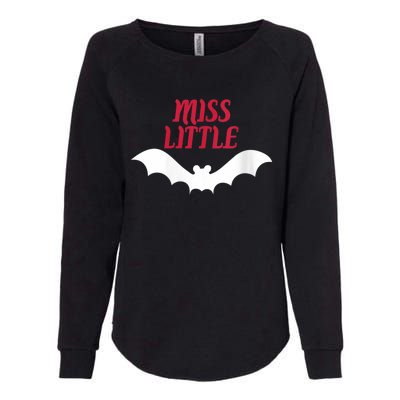 Wo Miss Little Batwoman Halloween Costume Batty Scary Womens California Wash Sweatshirt