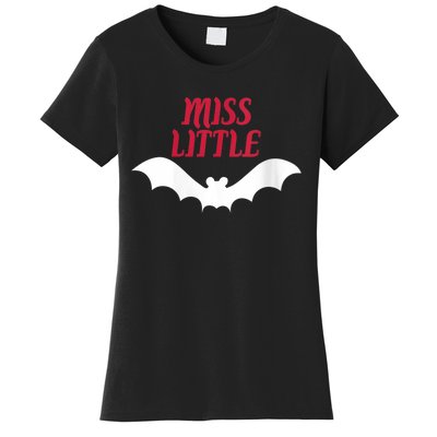 Wo Miss Little Batwoman Halloween Costume Batty Scary Women's T-Shirt