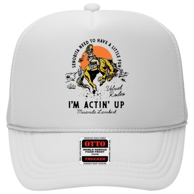 Womens Miranda Lambert Actin Up Tank Top Trucker Hat