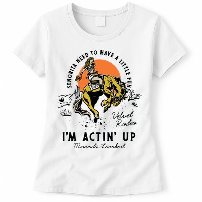 Womens Miranda Lambert Actin Up Tank Top Womens T-Shirt
