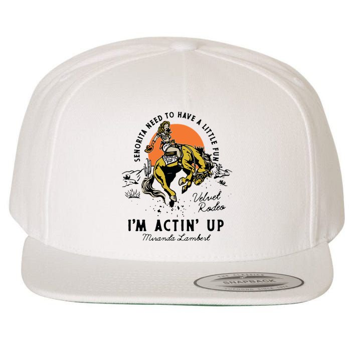 Womens Miranda Lambert Actin Up Tank Top Wool Snapback Cap