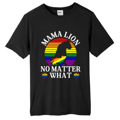 Wo Mama Lion No Matter What Lgbt Pride Support Rainbow Gift Tall Fusion ChromaSoft Performance T-Shirt