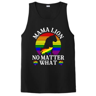 Wo Mama Lion No Matter What Lgbt Pride Support Rainbow Gift PosiCharge Competitor Tank