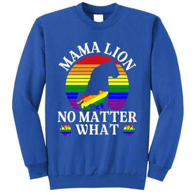 Wo Mama Lion No Matter What Lgbt Pride Support Rainbow Gift Sweatshirt