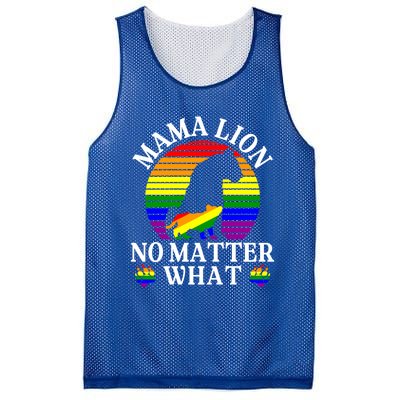 Wo Mama Lion No Matter What Lgbt Pride Support Rainbow Gift Mesh Reversible Basketball Jersey Tank