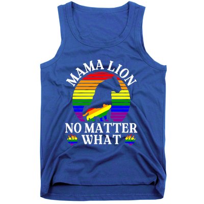 Wo Mama Lion No Matter What Lgbt Pride Support Rainbow Gift Tank Top