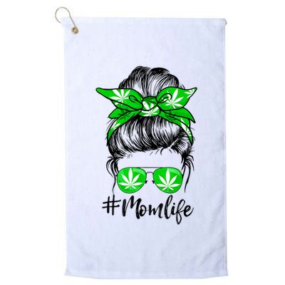 Weed Mom Life Smoker Pot Leaf Cannabis Marijuana Stoner 420 Golf Towel