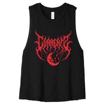 Webbed Moon Logo New Women's Racerback Cropped Tank