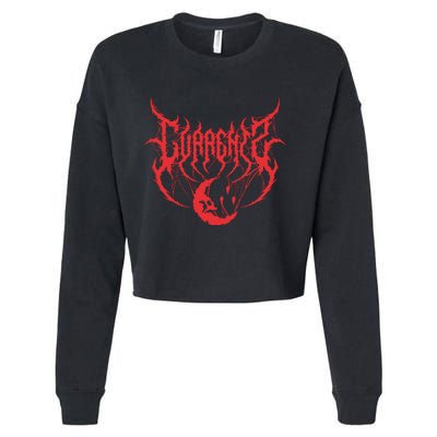 Webbed Moon Logo New Cropped Pullover Crew