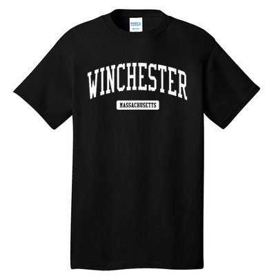 Winchester Massachusetts Ma Vintage Athletic Sports Design Tall T-Shirt