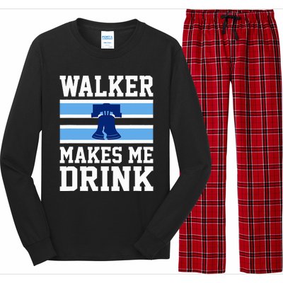 Walker Makes Me Drink Long Sleeve Pajama Set