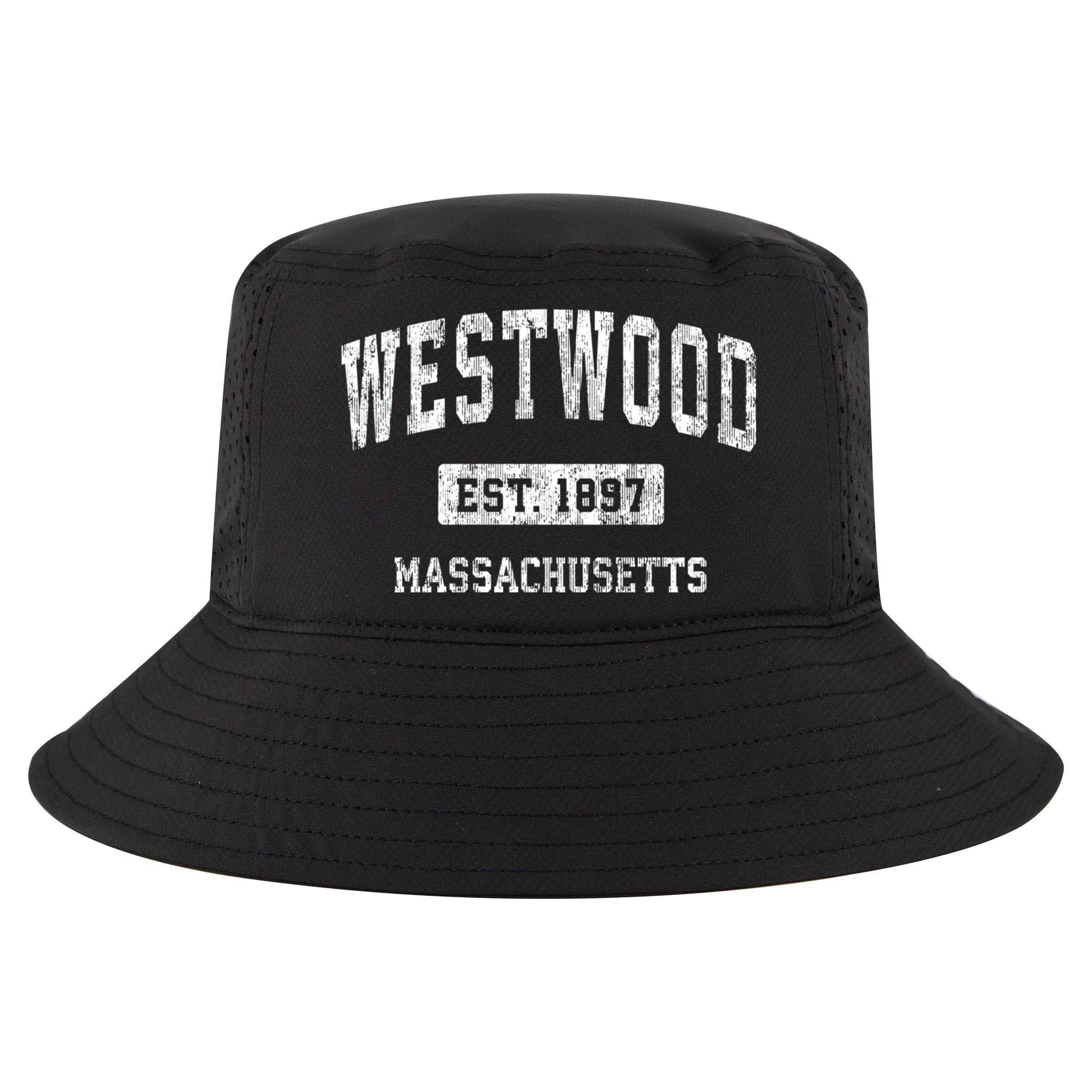 Westwood Massachusetts Ma Vintage Sports Cool Comfort Performance Bucket Hat