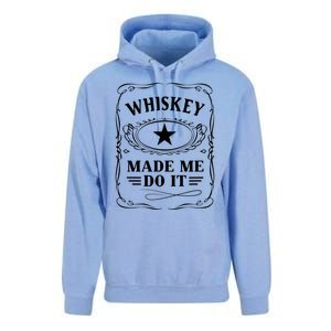 Whiskey Made Me Do It Drinking Unisex Surf Hoodie