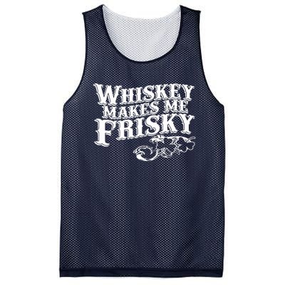 Whiskey Makes Me Frisky Men Women Casual Graphical Dress Mesh Reversible Basketball Jersey Tank