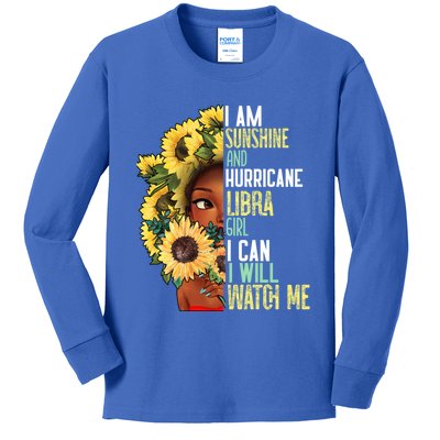 Watch Me Motivational Libra September October Mom Gift Kids Long Sleeve Shirt