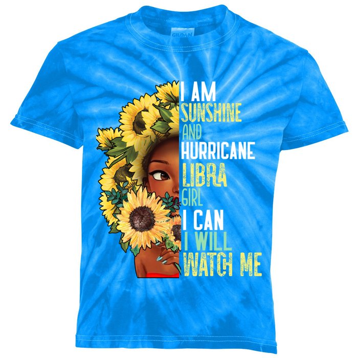 Watch Me Motivational Libra September October Mom Gift Kids Tie-Dye T-Shirt