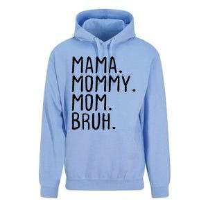 Wo Mama Mommy Mom Bruh Mommy And Me Mom Gift Unisex Surf Hoodie