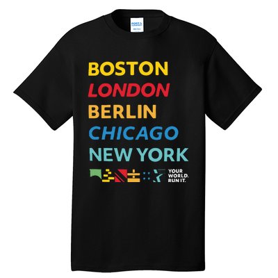 World Marathon Majors Sportiqe Tall T-Shirt