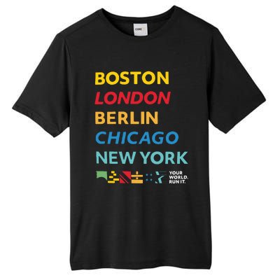 World Marathon Majors Sportiqe Tall Fusion ChromaSoft Performance T-Shirt