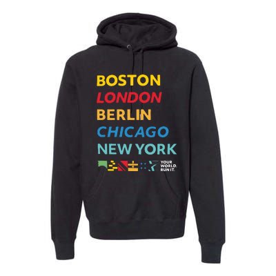 World Marathon Majors Sportiqe Premium Hoodie