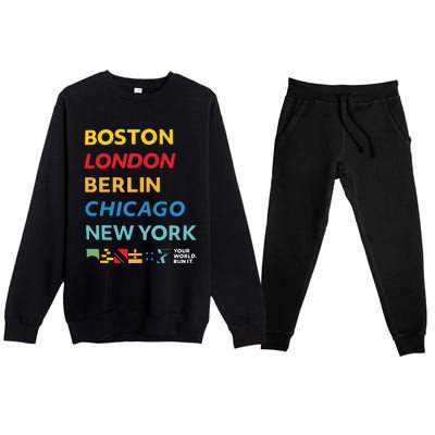 World Marathon Majors Sportiqe Premium Crewneck Sweatsuit Set