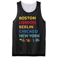 World Marathon Majors Sportiqe Mesh Reversible Basketball Jersey Tank