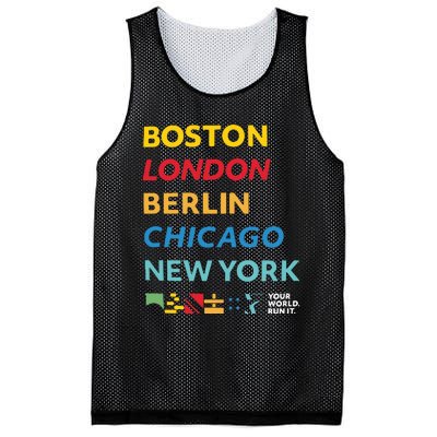 World Marathon Majors Sportiqe Mesh Reversible Basketball Jersey Tank