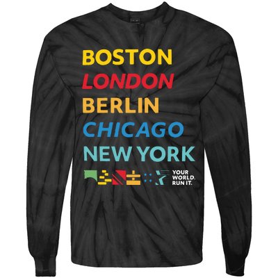 World Marathon Majors Sportiqe Tie-Dye Long Sleeve Shirt