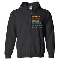 World Marathon Majors Sportiqe Full Zip Hoodie