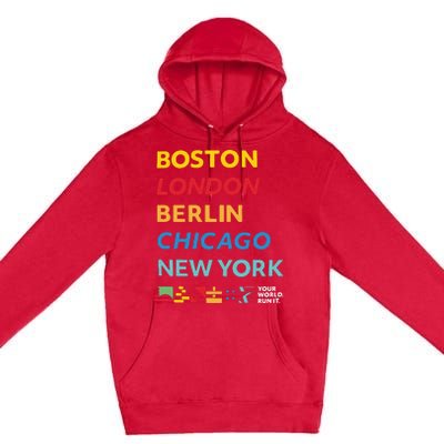 World Marathon Majors Sportiqe Premium Pullover Hoodie