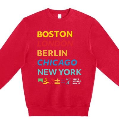 World Marathon Majors Sportiqe Premium Crewneck Sweatshirt