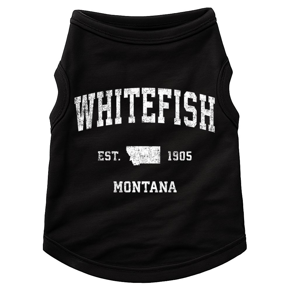 Whitefish Montana Mt Vintage Sports Doggie Tank