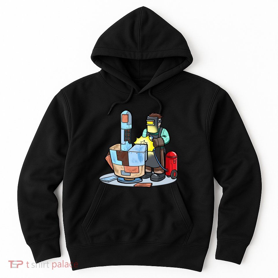 Welding Metal Middle Finger Welder Hoodie