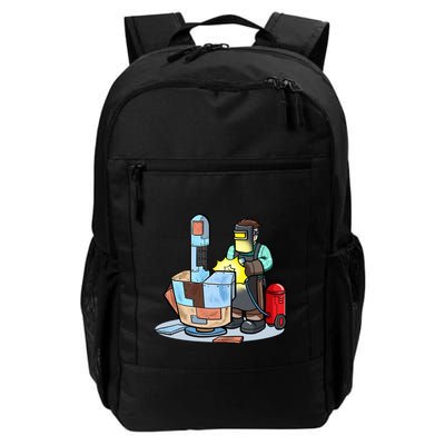 Welding Metal Middle Finger Welder Backpack