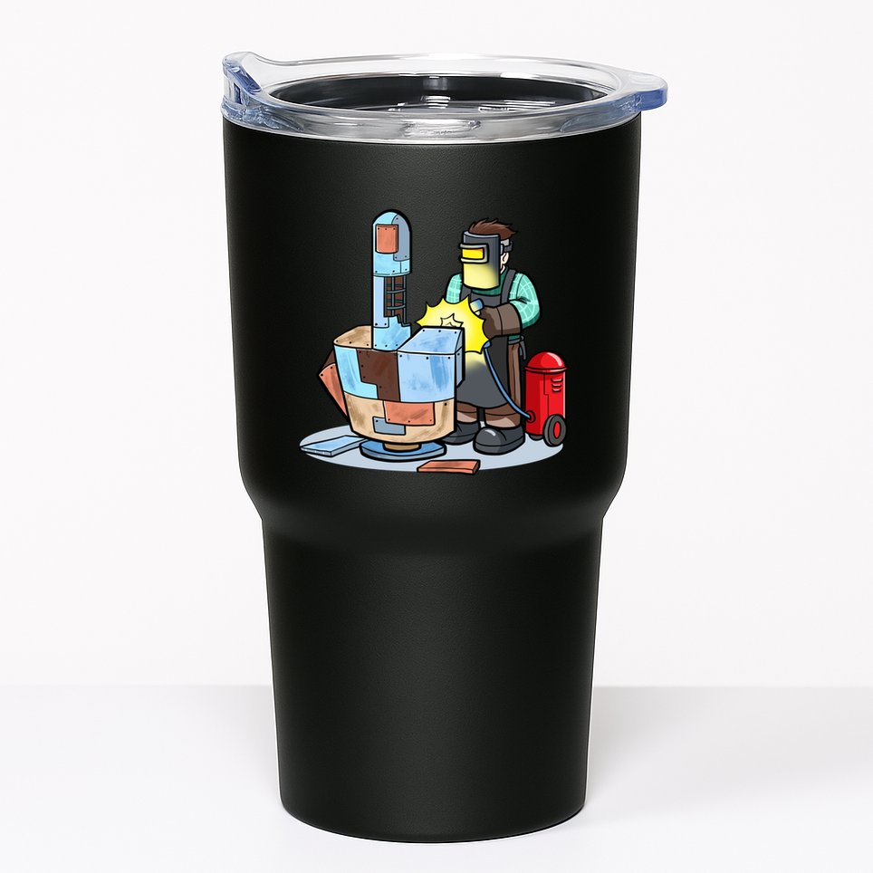 Welding Metal Middle Finger Welder Tumbler
