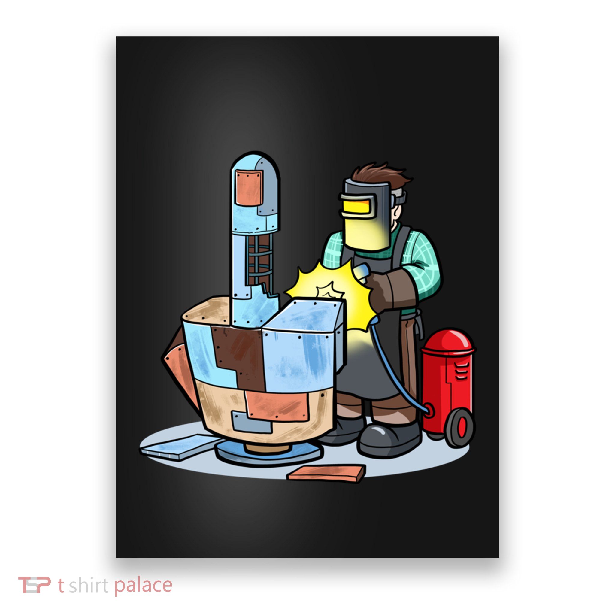 Welding Metal Middle Finger Welder Poster