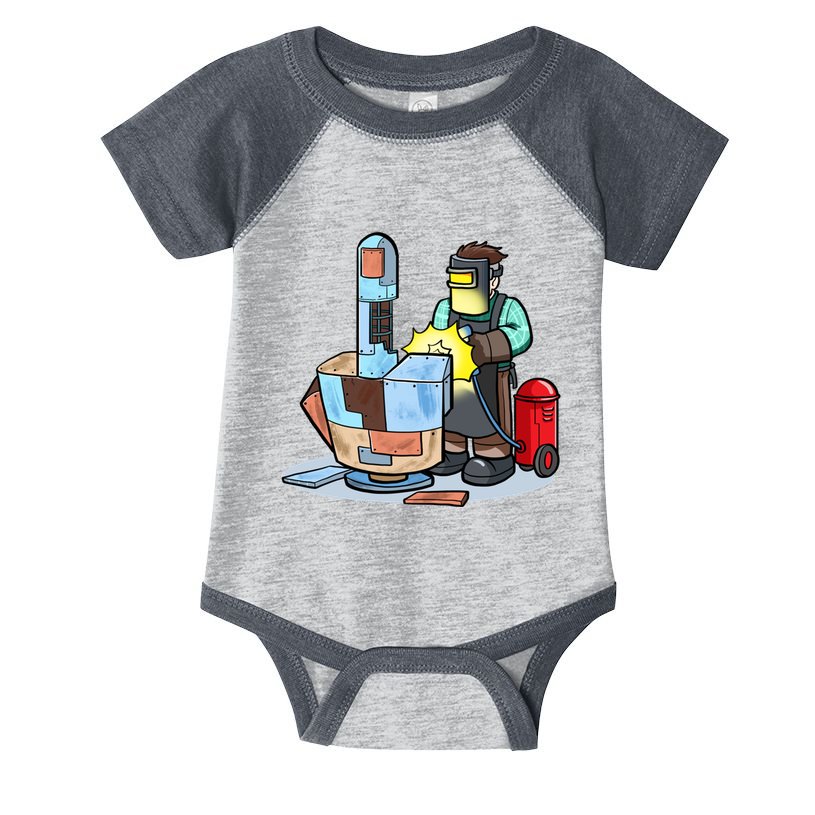 Welding Metal Middle Finger Welder Infant Baby Jersey Bodysuit