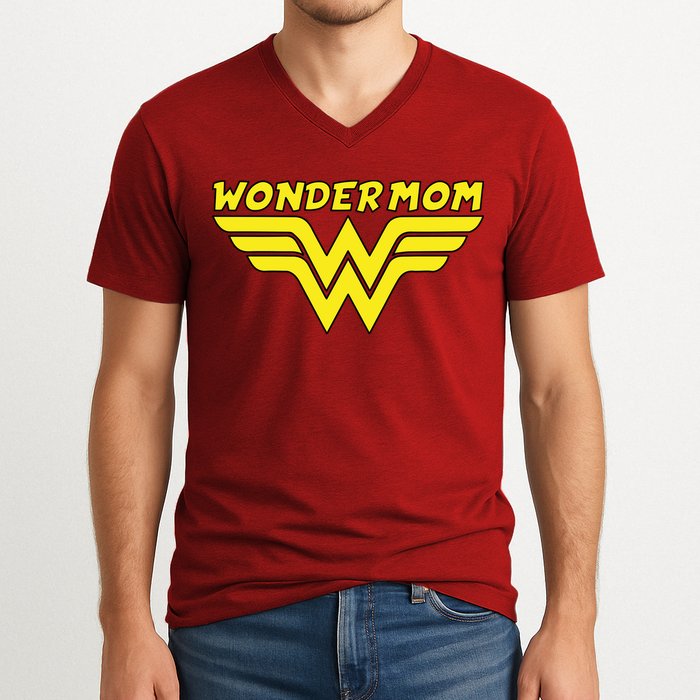 Wonder Mom Mother's Day Gift V-Neck T-Shirt