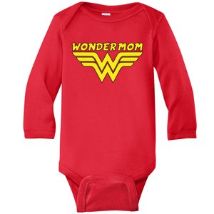 Wonder Mom Mother's Day Gift Baby Long Sleeve Bodysuit