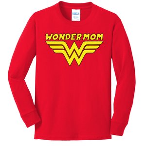 Wonder Mom Mother's Day Gift Kids Long Sleeve Shirt